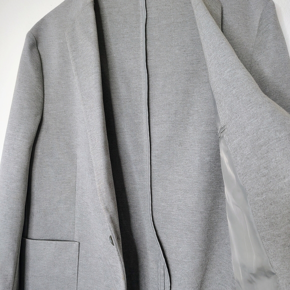 JF J.ferrar Slim Fit Gray Sport Two Buttons Style Coat Sz L42/44R Spandex - Picture 11 of 14